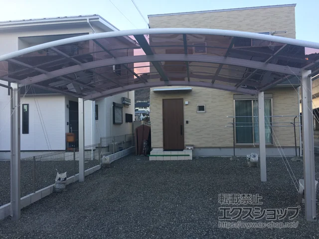 兵庫県加東市のYKKAPのカーポート レイナツインポートグラン　積雪～20cm対応 施工例