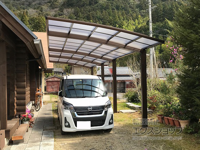 高知県高岡郡四万十町ののカーポート レイナポートグラン 縦連棟　積雪〜20cm対応 施工例