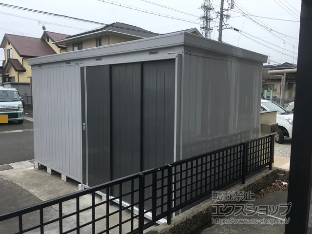 静岡県袋井市のイナバの物置・収納・屋外倉庫 ネクスタ大型 一般型 4420×2210×2375(NXN-98H) NXN-98H-PG 施工例
