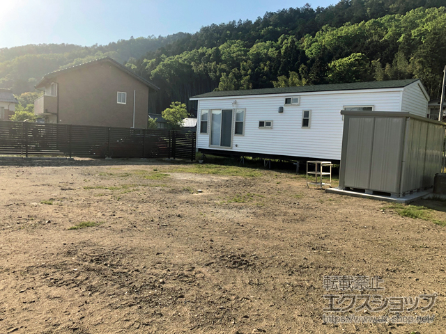 兵庫県篠山市のの物置・屋外倉庫 Mr.ストックマンダンディ 一般型 4415×1590×2110 ND-4415-W 施工例