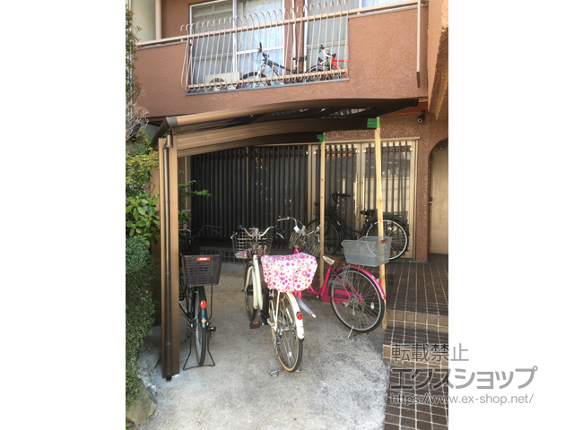 大阪府大阪市ののサイクルポート・駐輪場 プレシオスポート ミニ 積雪〜20cm対応 施工例