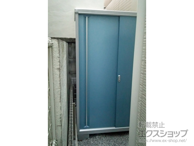 東京都世田谷区のの物置・屋外倉庫 シンプリー 一般型 1320×615×1903 MJX-136E-P-AB 施工例