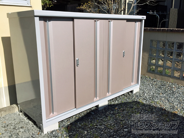 三重県四日市市のの物置・屋外倉庫 シンプリー 一般型 1940×755×1303 MJX-197C-AR 施工例