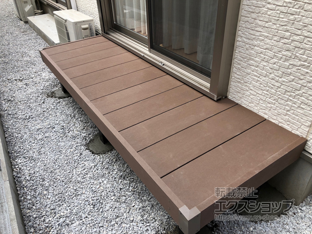 東京都調布市ののウッドデッキ リウッドデッキ 200 施工例