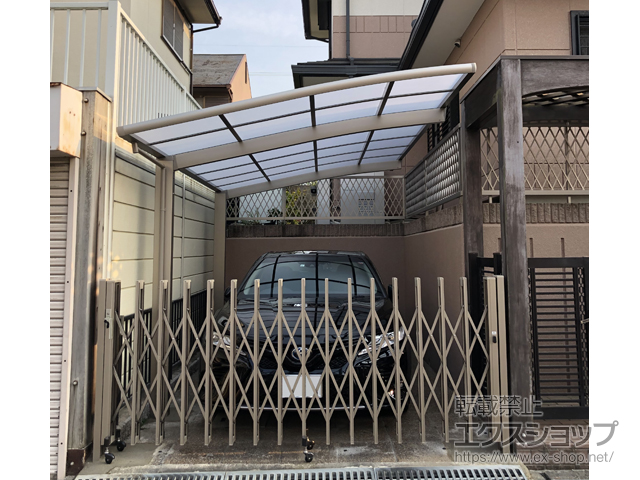 大阪府泉南郡熊取町ののカーポート ネスカR (ラウンドスタイル) 積雪〜20cm対応 施工例