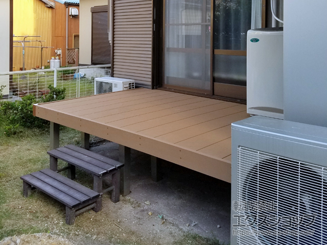 愛知県弥富市ののウッドデッキ リウッドデッキ 200 施工例