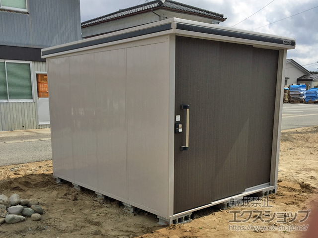 山形県鶴岡市のの物置・屋外倉庫 エルモ 積雪型 2220×2920×2116（LMDS-2229） LMDS-2229-DW 施工例