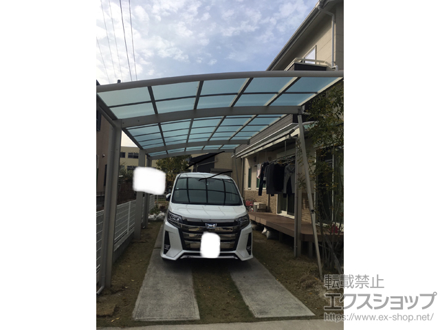 福岡県直方市ののカーポート レイナポートグラン 延長　積雪〜20cm対応 施工例