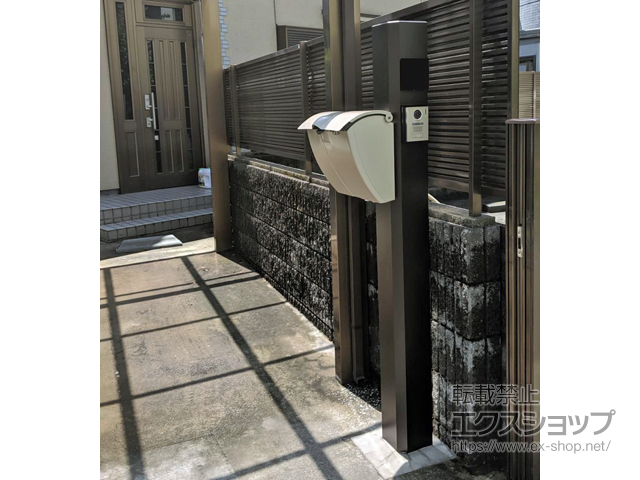 東京都目黒区のの機能門柱・ポスト エスポ1型 施工例