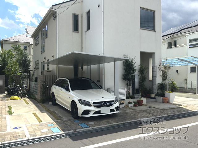 東京都日野市ののカーポート カーポートSC 積雪対応20cm 施工例