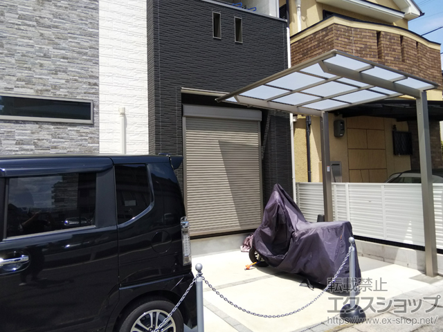 京都府京都市ののサイクルポート・駐輪場 ネスカFミニ (フラットスタイル) 積雪〜20cm対応 施工例