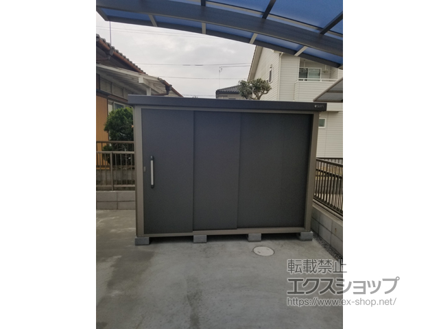 茨城県常総市のの物置・屋外倉庫 エスケーエイト SK8-130 一般型 2600×1600×1940 SK8-130-GK 施工例
