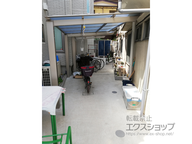 東京都板橋区ののサイクルポート・駐輪場 ネスカFミニ (フラットスタイル) 積雪〜20cm対応 施工例