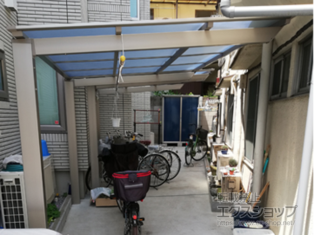 東京都板橋区ののサイクルポート・駐輪場 ネスカFミニ (フラットスタイル) 積雪〜20cm対応 施工例