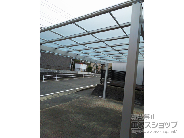 佐賀県伊万里市ののカーポート エフルージュ ツイン 積雪〜20cm対応 施工例