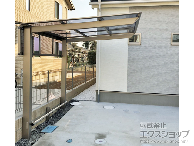 千葉県八千代市ののサイクルポート・駐輪場 ネスカFミニ (フラットスタイル) 積雪〜20cm対応 施工例