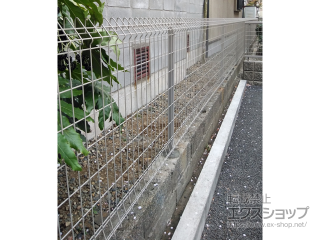 千葉県千葉市ののフェンス・柵 メッシュフェンス G10-R 自由柱 施工例