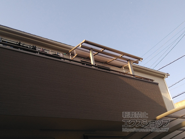 福岡県久留米市ののバルコニー・ベランダ屋根 ヴェクターテラス F型 屋根タイプ 単体 積雪〜20cm対応 施工例