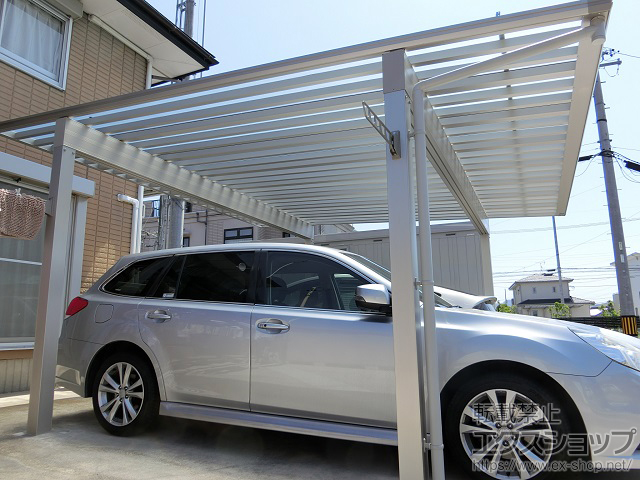愛知県豊川市ののカーポート エフルージュ ツイン50 積雪〜50cm対応 施工例