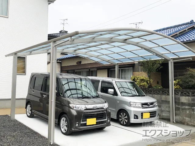福岡県中間市のYKKAPのカーポート レイナツインポートグラン　積雪～20cm対応 施工例