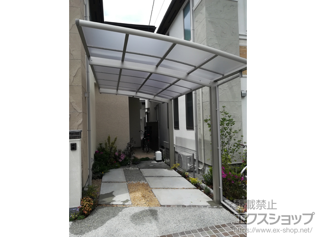 大阪府八尾市ののカーポート レイナポートグラン　積雪〜20cm対応 施工例