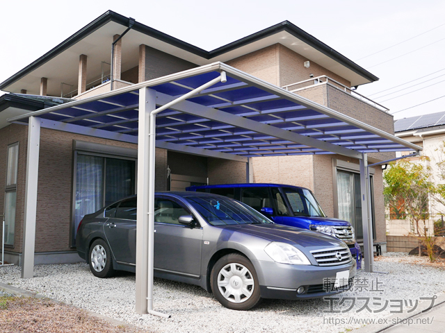 I.K.ののカーポート エフルージュ ツイン 積雪〜20cm対応 施工例