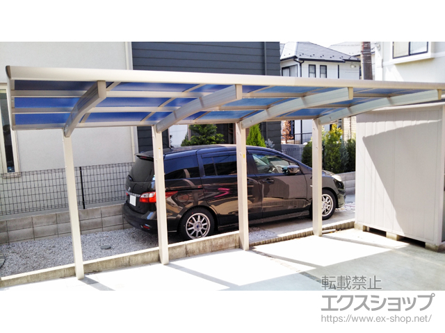 東京都狛江市ののサイクルポート・駐輪場 レイナポートグランミニ 積雪〜20cm対応 施工例