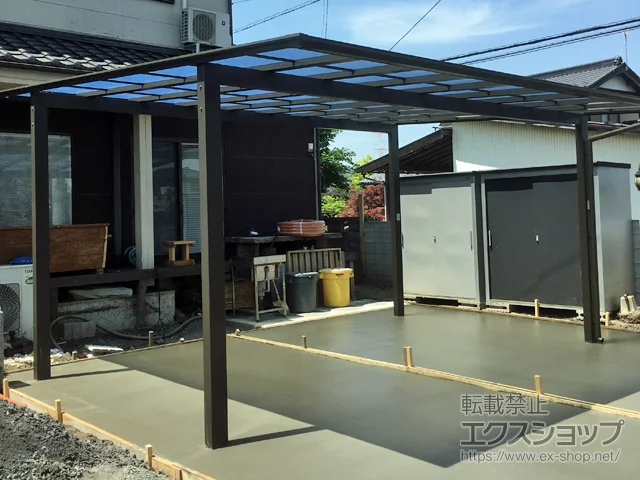 埼玉県日高市のValue Selectのカーポート ソリッドポート ワイド 積雪～20cm対応 施工例