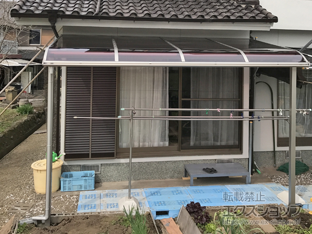 大分県大分市ののテラス屋根 ヴェクターテラス R型 テラスタイプ 単体 積雪〜20cm対応 施工例