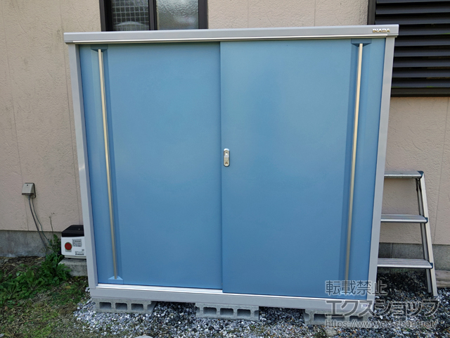 佐賀県小城市のの物置・屋外倉庫 シンプリー 一般型 1740×615×1603 MJX-176D-P-AB 施工例