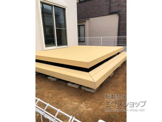 神奈川県横浜市のLIXIL リクシル(TOEX)のウッドデッキ 樹ら楽ステージ 施工例