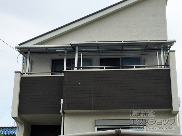 大阪府富田林市ののバルコニー・ベランダ屋根 ヴェクターテラス R型 屋根タイプ 単体 積雪〜20cm対応 施工例