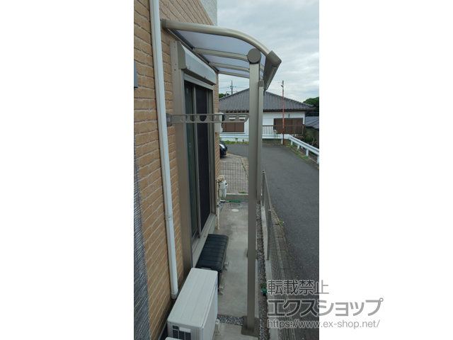 千葉県千葉市ののテラス屋根 プレシオステラス R型 テラスタイプ 単体 積雪〜20cm対応 施工例
