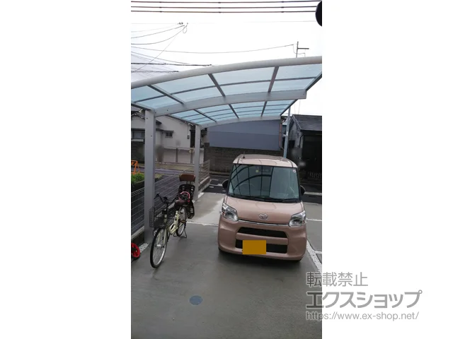 大阪府堺市のYKKAPのカーポート レイナポートグラン　積雪～20cm対応 施工例