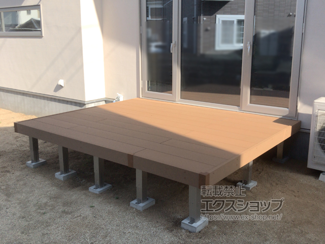 愛媛県松山市ののウッドデッキ リウッドデッキ 200 施工例