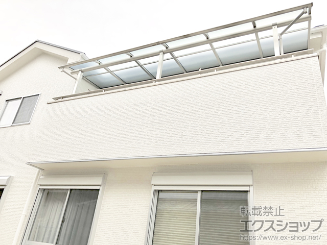 愛知県稲沢市ののバルコニー・ベランダ屋根 ヴェクターテラス R型 屋根タイプ 連棟 積雪〜20cm対応 施工例