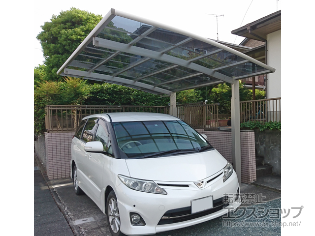 静岡県掛川市ののカーポート レイナポートグラン 耐風圧強度仕様 積雪〜30cm対応 施工例