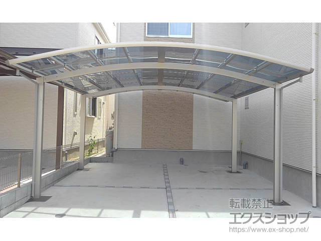 埼玉県久喜市ののカーポート プレシオスポート ワイド 積雪〜20cm対応 施工例