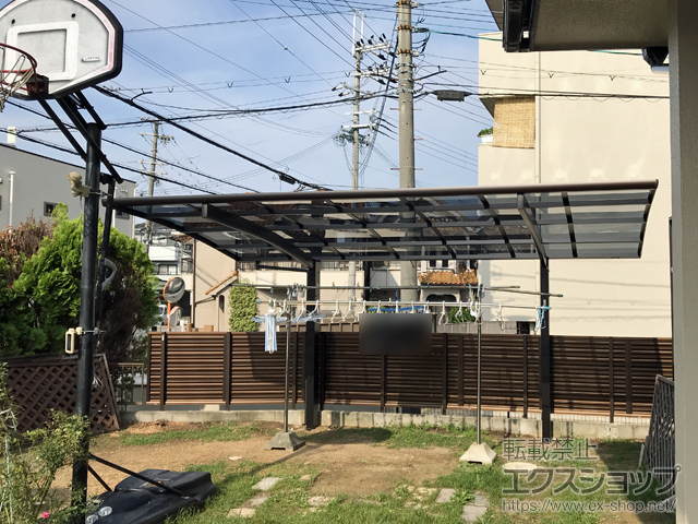 大阪府和泉市ののフェンス・柵 ミエーネフェンス 目隠しルーバータイプ 自由柱タイプ 施工例