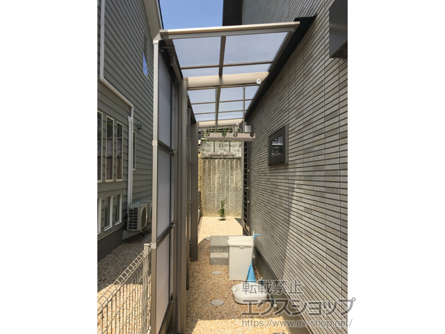 滋賀県大津市ののテラス屋根 フーゴF 独立テラスタイプ 単体 積雪〜20cm対応 施工例