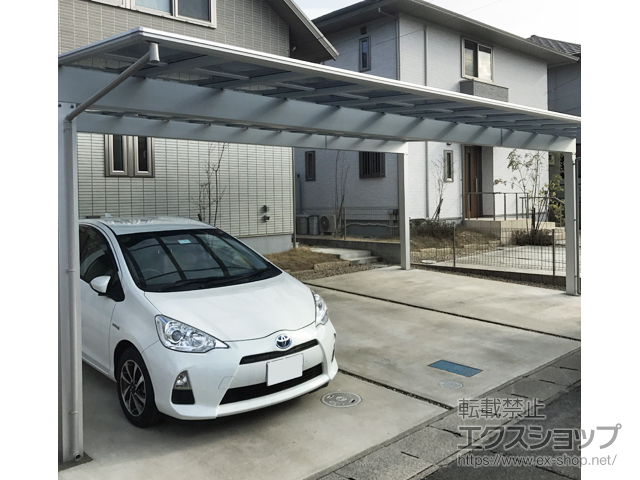 三重県伊賀市ののカーポート エフルージュ トリプル 積雪〜20cm対応 施工例