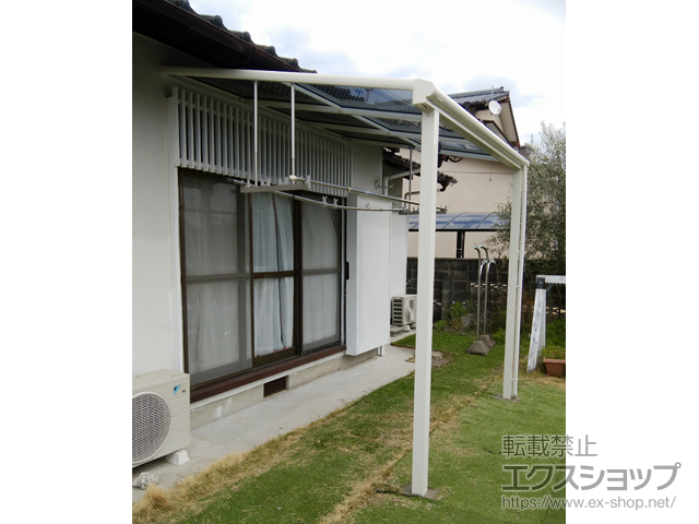 佐賀県佐賀市ののテラス屋根 ヴェクターテラス F型 テラスタイプ 単体 積雪〜20cm対応 施工例