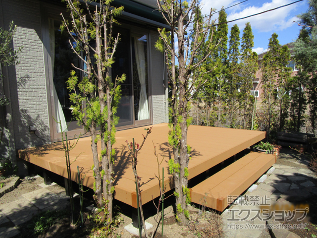 宮城県仙台市ののウッドデッキ リウッドデッキ 200 施工例