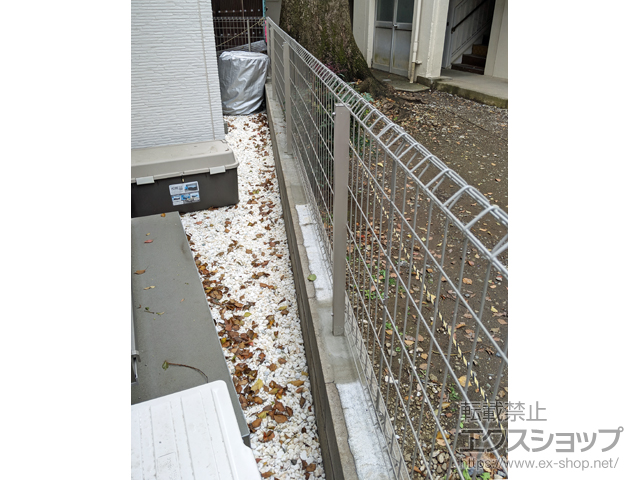 東京都板橋区ののフェンス・柵 イーネットフェンス1F型 自由柱タイプ 施工例