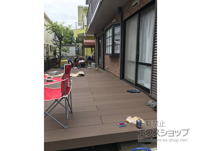 神奈川県横浜市ののフェンス・柵、ウッドデッキ リウッドデッキ 200 施工例