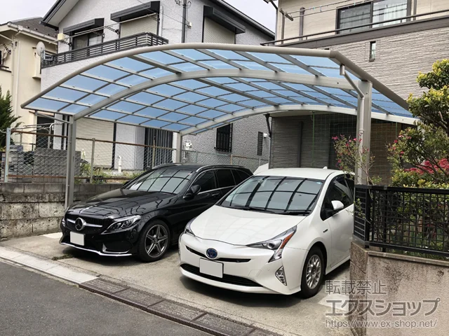 東京都三鷹市のYKKAPのカーポート レイナツインポートグラン　積雪～20cm対応 施工例