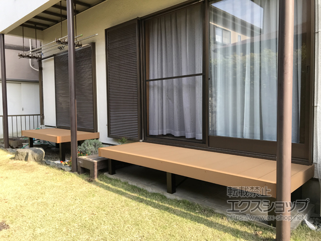 千葉県佐倉市ののウッドデッキ リウッドデッキ 200 施工例