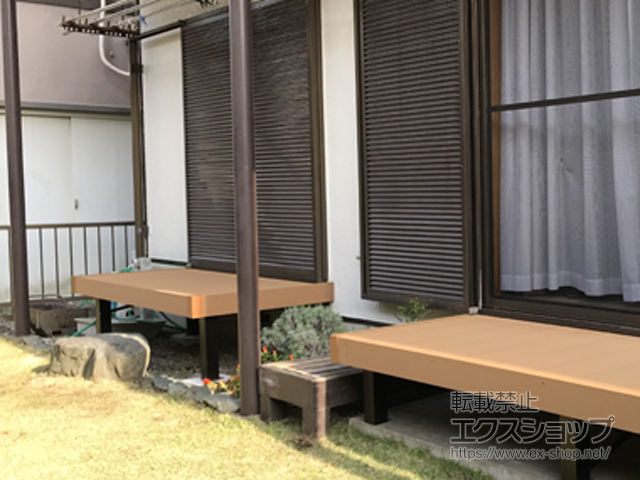 千葉県佐倉市ののウッドデッキ リウッドデッキ 200 施工例