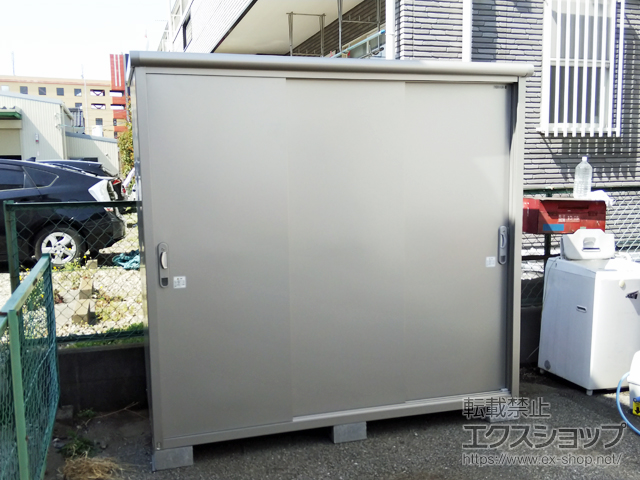 埼玉県草加市のの物置・屋外倉庫 エスモ 一般型 2100×900×1959（ESE-2109A） ESE-2109A-SS 施工例