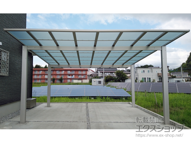 静岡県掛川市ののカーポート エフルージュ ツイン 積雪〜20cm対応 施工例